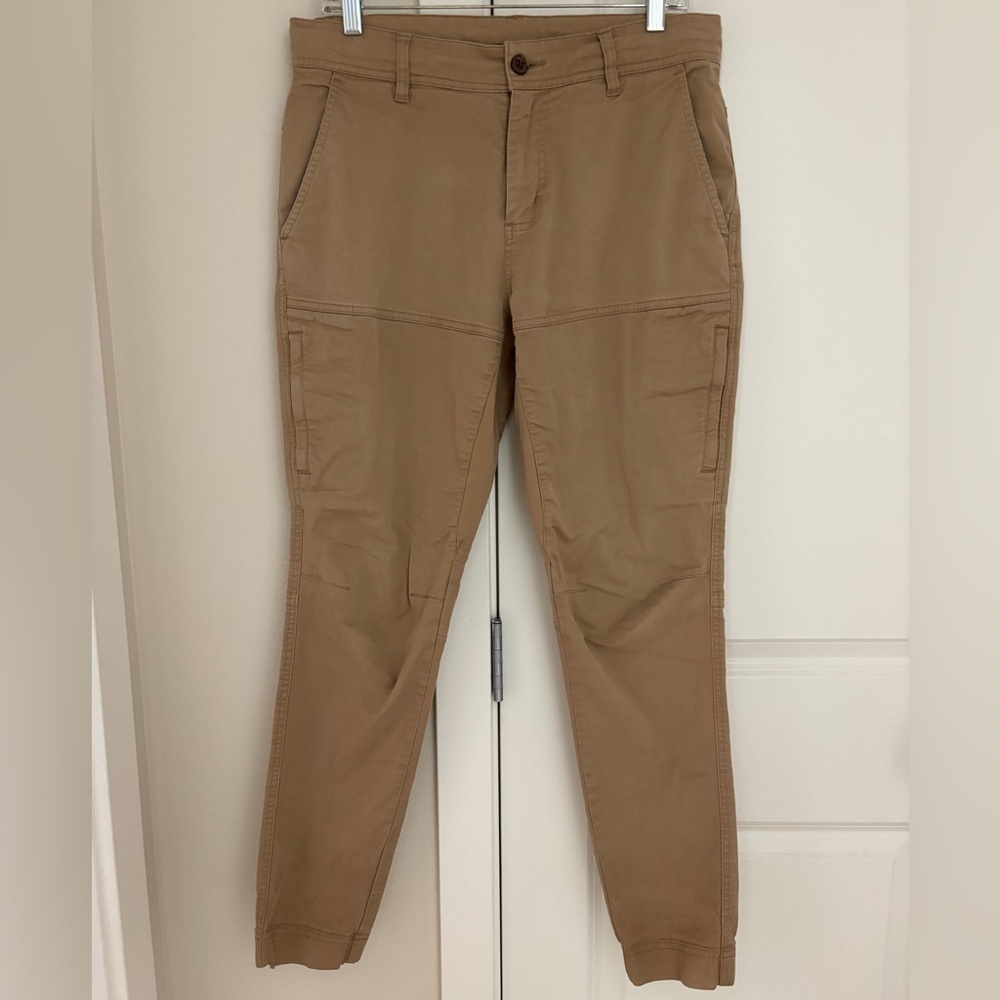 Tentree Twill Chino Jogger Workwear Pants, Khaki, Size 32, Organic Cotton